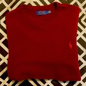 I’m selling a Ralph Lauren Medium Maroon sweater